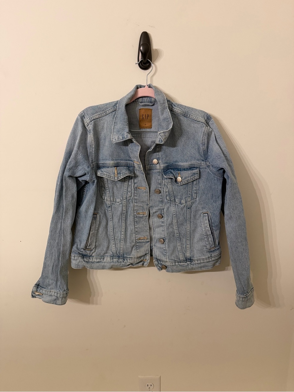 GAP Classic Light Wash Denim Jacket - Pale Blue